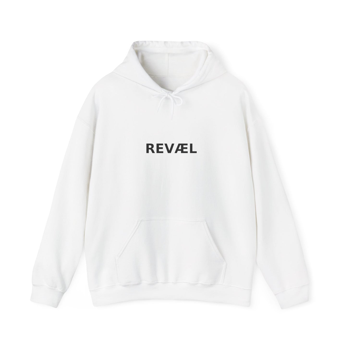 Minimalist "REVEAEL" Hooded Sweatshirt, Cozy Unisex Hoodie for Casual Outfits, Gift for Birthdays, Holidays, Self-Expression, Streetwear