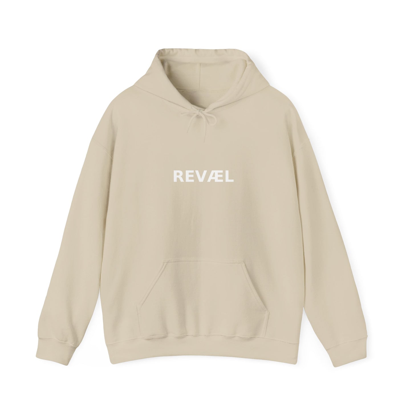 Minimalist "REVEAEL" Hooded Sweatshirt, Cozy Unisex Hoodie for Casual Outfits, Gift for Birthdays, Holidays, Self-Expression, Streetwear