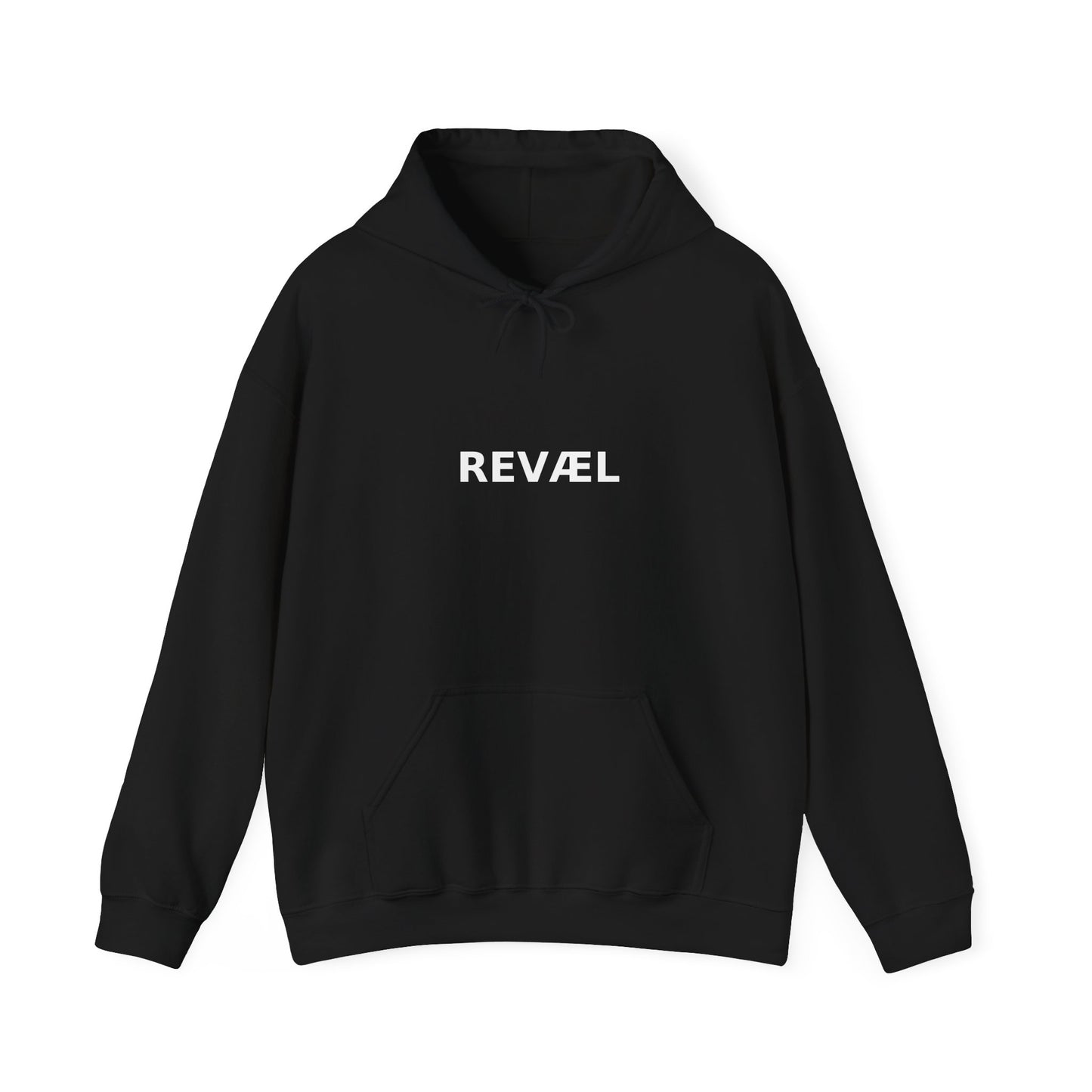 Minimalist "REVEAEL" Hooded Sweatshirt, Cozy Unisex Hoodie for Casual Outfits, Gift for Birthdays, Holidays, Self-Expression, Streetwear