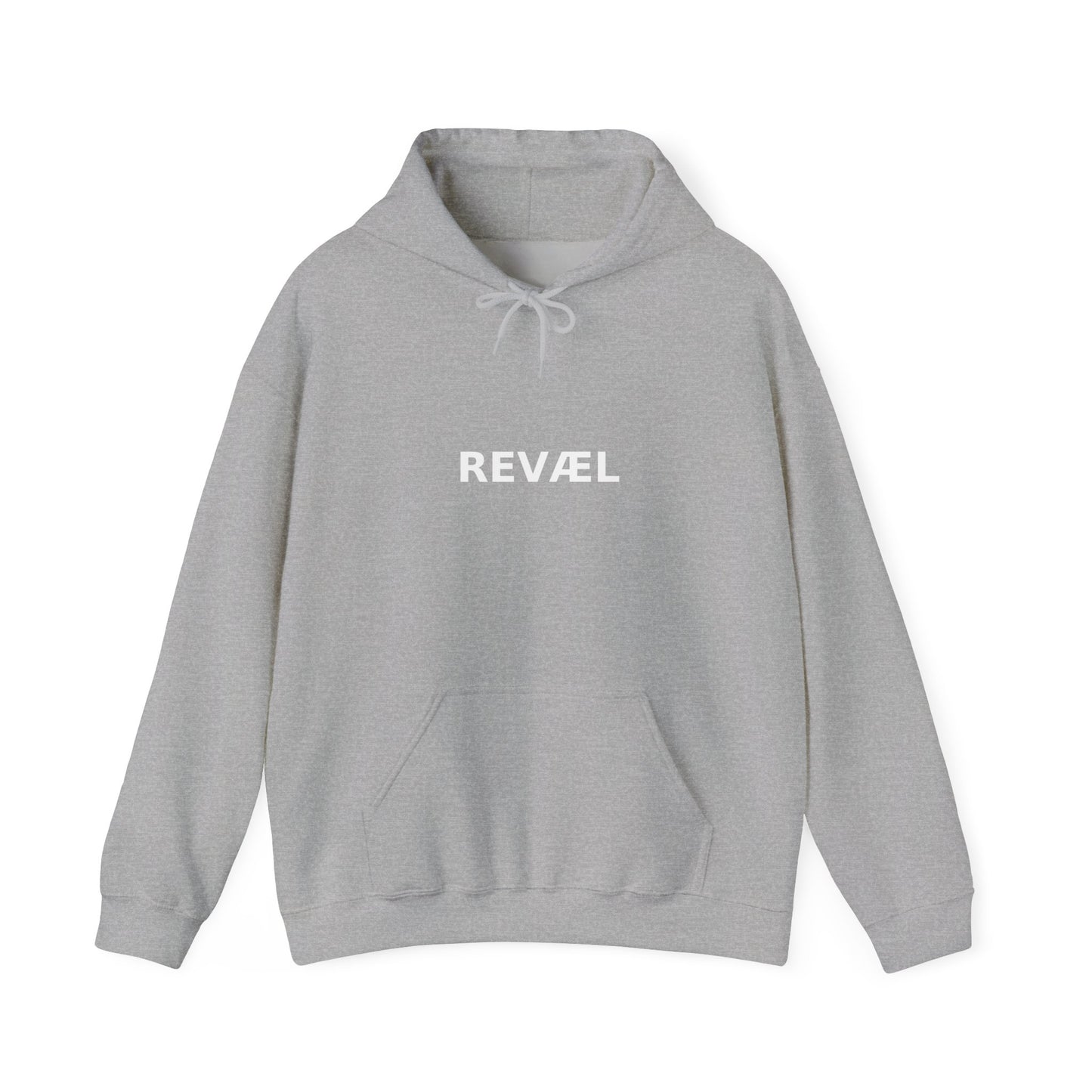 Minimalist "REVEAEL" Hooded Sweatshirt, Cozy Unisex Hoodie for Casual Outfits, Gift for Birthdays, Holidays, Self-Expression, Streetwear