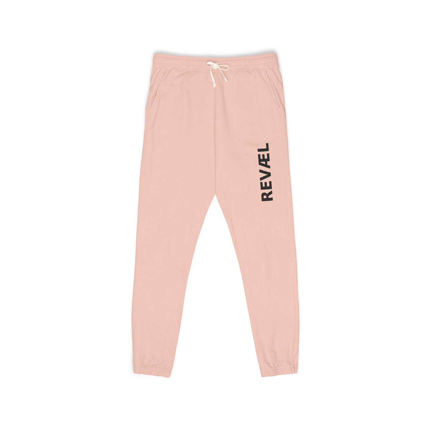 Comfortable Garment-Dyed Fleece Sweatpants with 'REVEL' Print, Unisex Lounge Wear, Perfect for Cozy Days, Gifts, Homewear, Relaxation